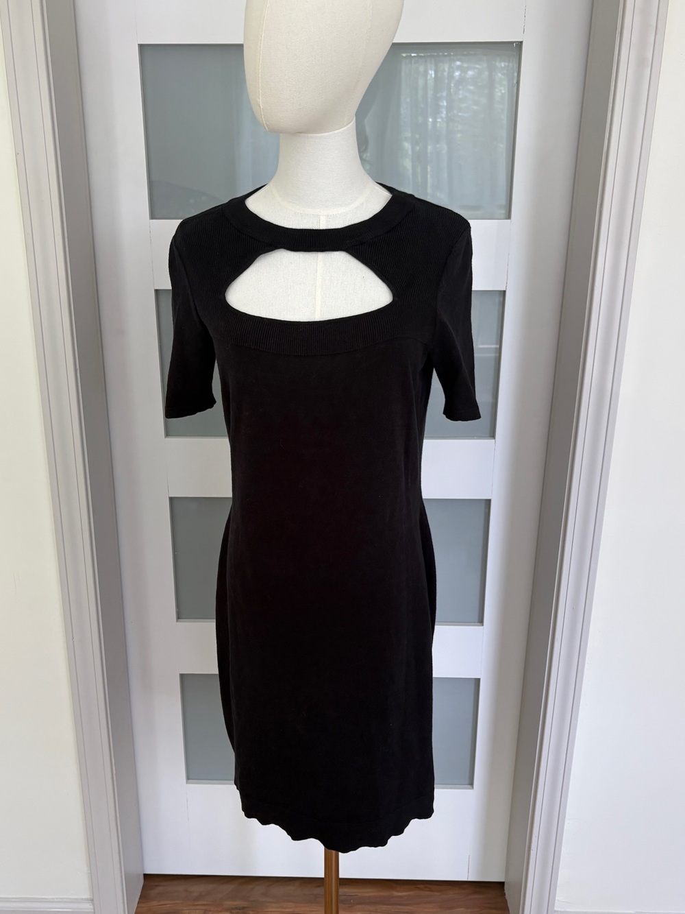 Nicole Miller Black Knit Dress